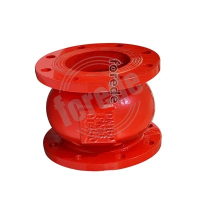 Van kiểm tra im lặng cuối mặt bích sắt dẻo